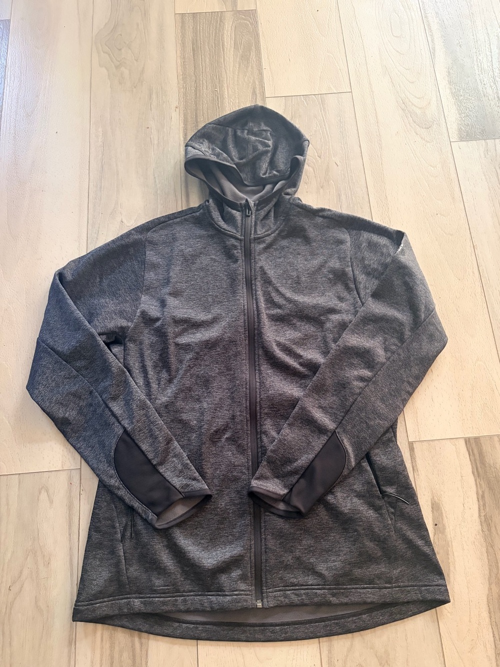 Men’s Hooded Full-Zip Jacket - Dark Gray